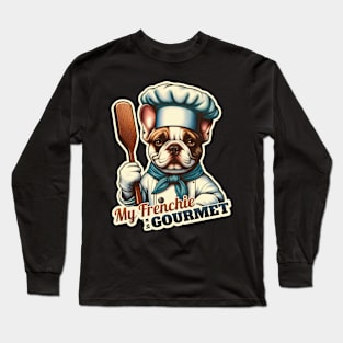 Chef french bulldog Long Sleeve T-Shirt